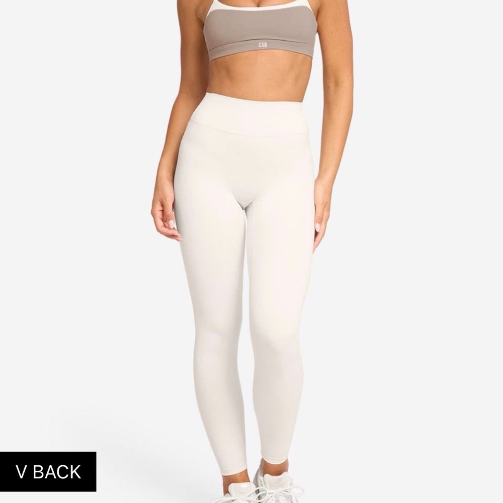 CSB Crop Shop Boutique Form Vanilla V Waist/Back Leggings